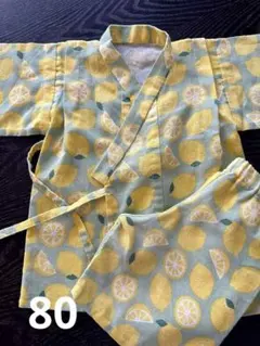 子供　甚平　ハンドメイド　80