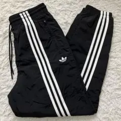 《極美品単品早い者勝ちL》アディダストラックパンツフロント3ラインブラック