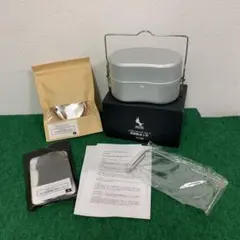 ○未使用品 ムースルームワークス 戦闘飯盒 2型 そら豆鉄板 ベルト付きのサムネイル