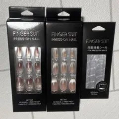 サ*い様 フィンガースーツ　水光ネイル　ネイルチップ　マグネットネイル