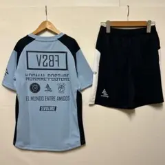 150cm スボルメ ジュニアプラシャツプラパン上下 サックスネイビー