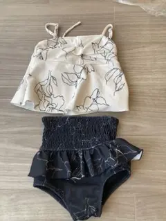 花柄セパレート水着 女の子用