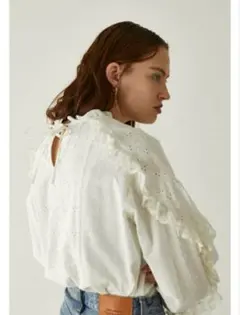 MOUSSY EMBROIDED LACE BLOUSE