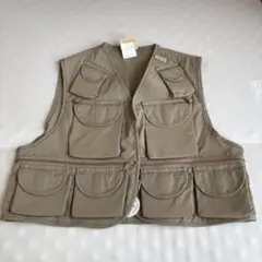 90s Ausable フィッシングベスト ベージュ L グッドレギュラー 釣り 