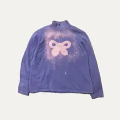 y2k 森ガール L.L.bean リメイク ハーフジップニット