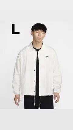 Nike ホワイト ナイロンジャケット Lサイズ