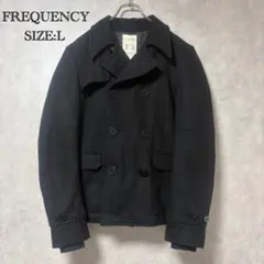 FREQUENCY ピーコート ブラック Lサイズ ウール 日本製