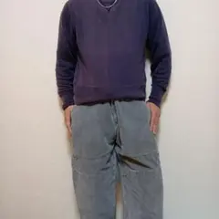 ジョンブル★JOHNBULL★グレーコーデュロイ カーゴ★ワーク★ワイド★パンツ