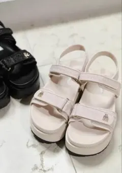 美品 herlipto Tweed Platform Sandals 37 美品 herlipto Tweed Platform Sandals 37 - メルカリ