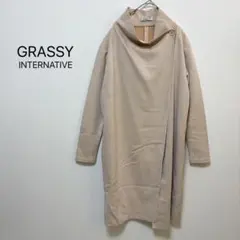 美品 パサージュクラブ ドレープロングコート レディース アウター 
