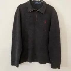 POLO RALPH LAUREN ハーフジップ　綿100%ニット