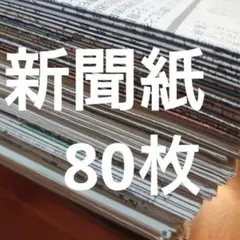 新聞紙 80枚 新品 未読 古新聞 ペットシーツ キャンプ 習字