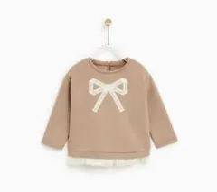 ZARA リボントレーナー