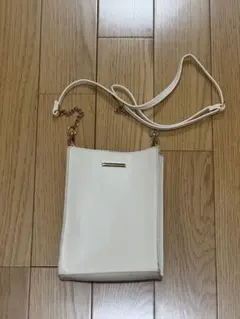 ショルダーバッグ ホワイト シンプル