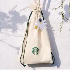 韓国限定　スターバックス プレゼントバック　お花チャーム
