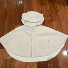 マイクロフリース　耳付きリバーシブルマント　60〜80サイズ　コムサイズム