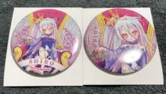 ノーゲーム・ノーライフ ポップアップ グリッター缶バッジ シロ×特典 