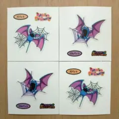 ポケモンデコキャラシール　ズバット　ゴルバット