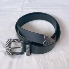 ウエスタンベルト レザー ヴィンテージ アメカジ Y2K グランジ ブラック 黒