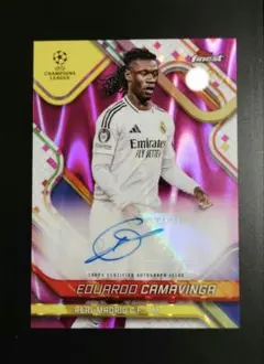 【世界75枚限定】topps カマヴィンガ 直筆サイン auto リフラクター