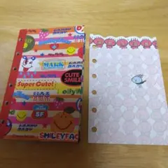 シール帳　バインダー　6つ穴　スマイリー　あつがりさん　used品　シール交換のサムネイル