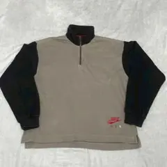 NIKE AIR ナイキ 刺繍 ハーフジップトレーナー スウェット サイズM