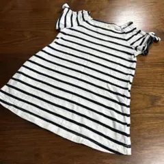 HusHusH 半袖ストライプワンピース サイズ100