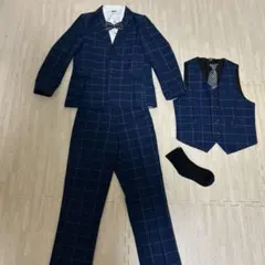 ネイビー フォーマルスーツ 7点セット