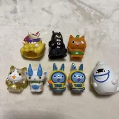 妖怪ウォッチ フィギュア　指人形8体セット　ダイヤニャン、キュウビなど