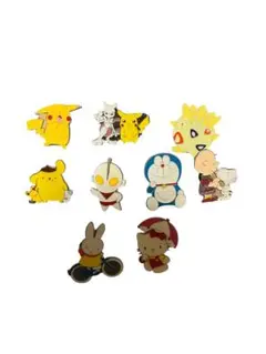 アニメキャラクター ピンバッジ 10個セット