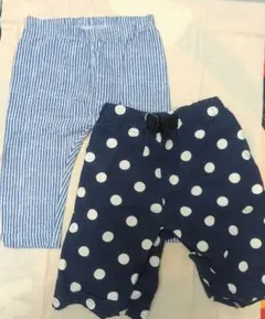 100cmキッズハーフパンツ2点セット