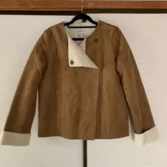 美品☆studio CLIP ムートン風 ボアジャケット ブルゾン ジャンバー