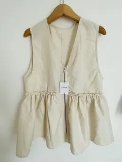 【新品未使用品】夏用ベスト　tiptop フリーサイズ　ベージュ