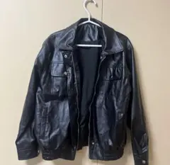 レザージャケット　ブラック
