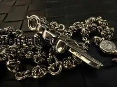 は*や様 シルバー925 刻印ありクロスリンク ウォレットチェーン - メルカリ