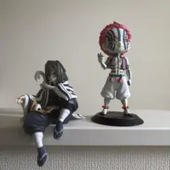 鬼滅の刃　伊黒小芭内　ちょこのせフィギュア　Qposket 猗窩座　2点