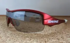 【美品】SWANS スポーツサングラス レッド 偏光レンズのサムネイル