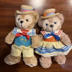 ダッフィーとシェリーメイ ぬいぐるみバッジセット