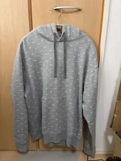 NIKE 총 무늬 스와시 풀오버 후드 그레이 M