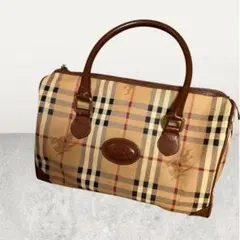 Burberry /ノバチェック ハンドバッグ イタリア製　レザー