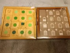 木製 15スライドパズル 2つ