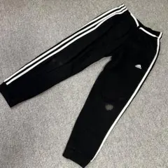 Adidas 150 キッズ裏起毛パンツ ジャージパンツ トラックパンツ 黒