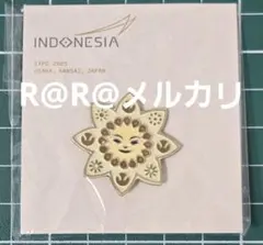 万博　EXPO2025　インドネシア館　ピンバッジ　白　インドネシアパビリオン 2026年最新】インドネシアパビリオンの人気アイテム - メルカリ