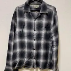 ユナイテッドアローズ　ランドオブフリーダム　オンブレ　チェックシャツ　M 長袖