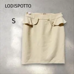 LODISPOTTO＊ミニスカート 【S】アイボリー バックリボン フリルのサムネイル