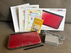 ニンテンドー3DS LL レッド×ブラック／動作確認済み 【箱/取扱説明書付き】