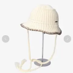 OVERRIDE KNIT STITCH HAT アイボリー