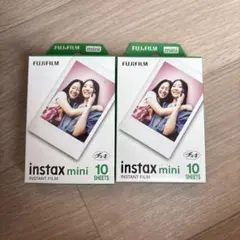 FUJIFILM instax mini インスタントフィルム 10枚×2