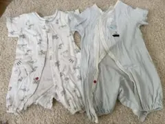 綿100 ベビーロンパースカバーオール
