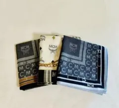 MCMハンカチ3枚 極美品 オシャレ〜